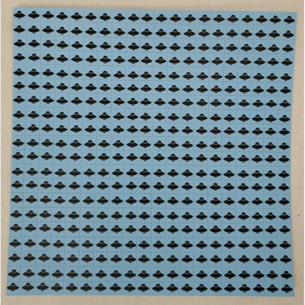 Blue UFO'S‎ Blotter Art print 1 cm 400 square